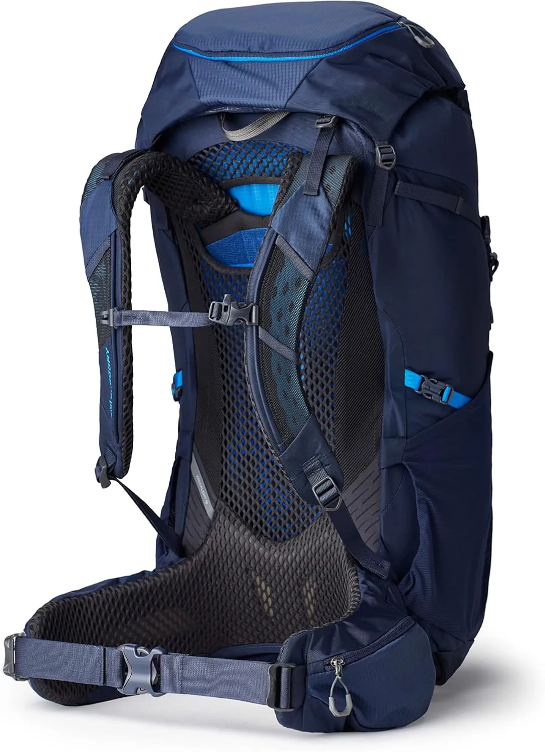 Gregory Zulu 65L Unisex Hiking/Backpacking Pack, Freefloat Hipbelt, Internal Hydration Sleeve For Water Bladder, (Reservoir Not Included), Medium/Large, Halo Blue
