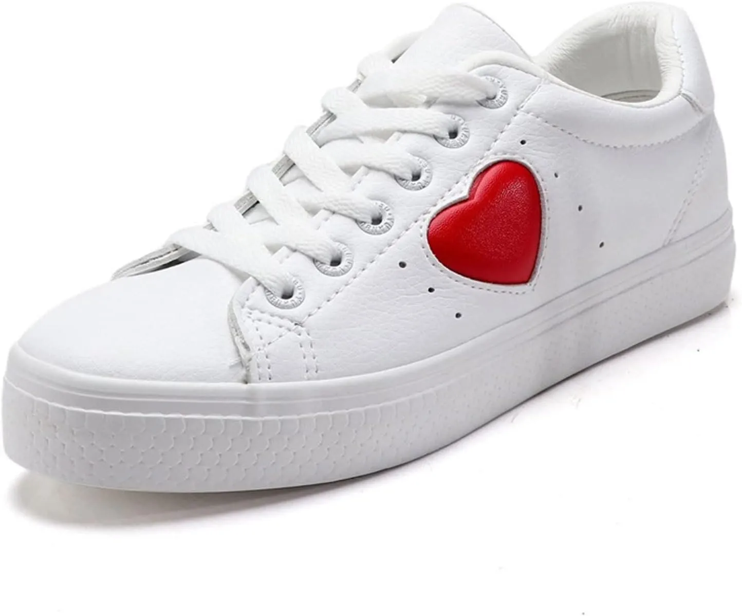 GUOANFG Outdoor Heart-Shaped Couple Shoes Men Women Walking Shoes Waterproof Trekking Hiking Trainers Sports Non Slip,White-35 EU