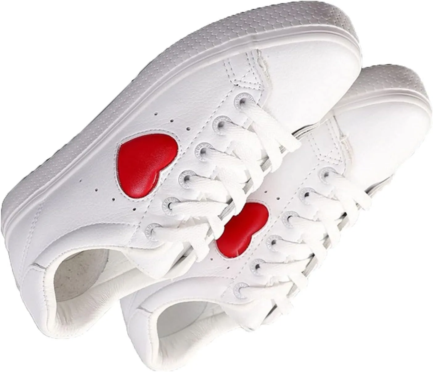 GUOANFG Outdoor Heart-Shaped Couple Shoes Men Women Walking Shoes Waterproof Trekking Hiking Trainers Sports Non Slip,White-35 EU