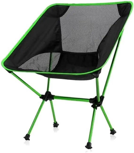 Habrur Camping Chair Fishing Chair Folding Chairs Camping Portable Camping Chair Outdoor Lightweight Aluminum Moon Chair Leisure Camping Fishing Chair Folding Stool Lawn Chairs Outside (Color : E)