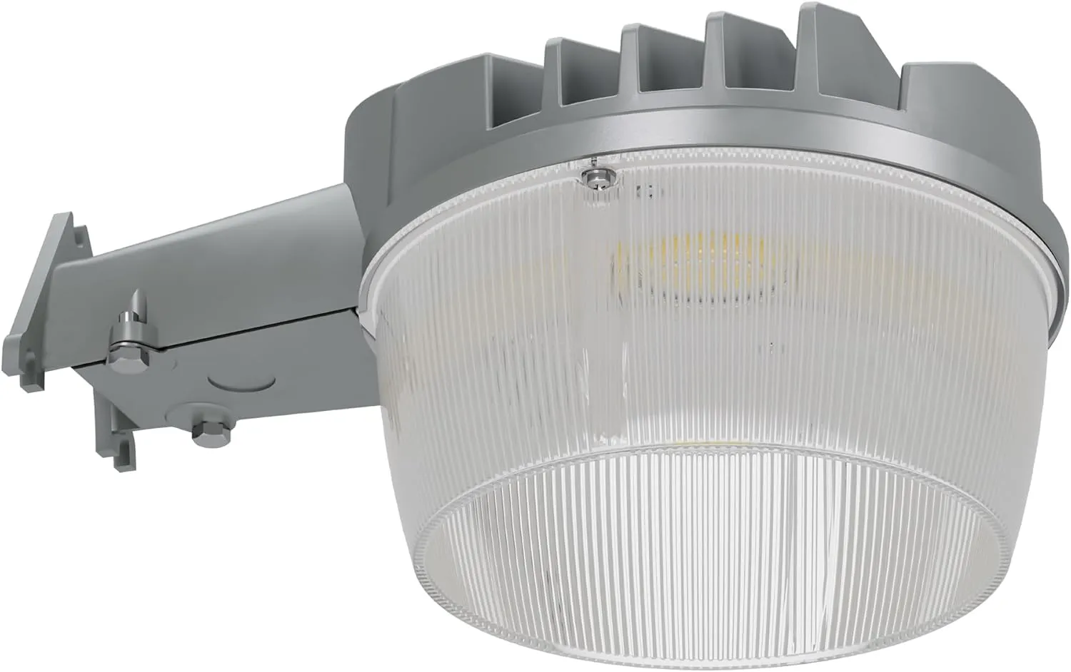 HALO ALB Outdoor Dusk-to-Dawn LED Security Area Light with 7000 Lumens, Wall or Pole Mount - Textured Gray