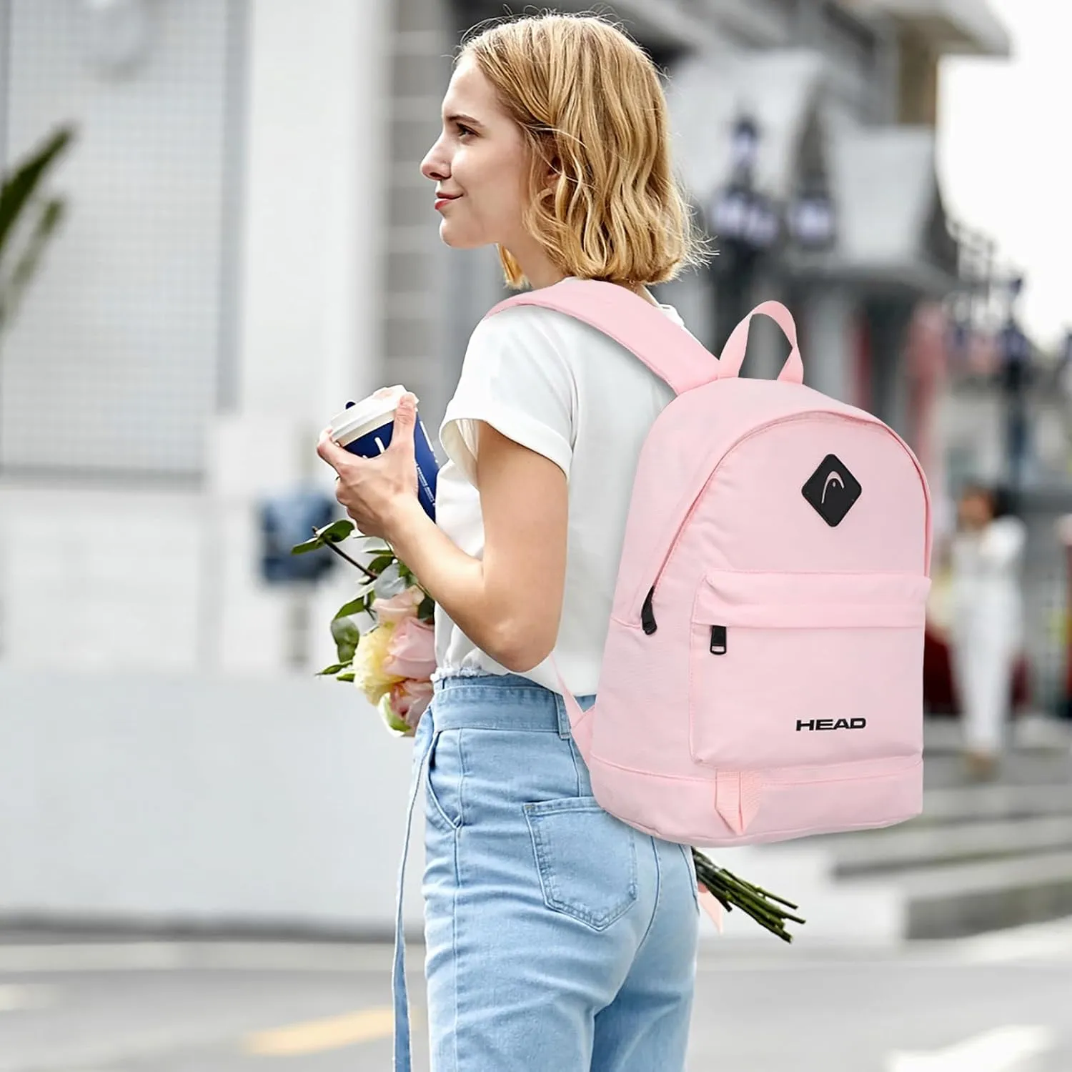 HEAD Waterproof Travel Backpack for Women & Men, Small Lightweight Backpacks for Sport/Gym/Fitness/Work/Daily, Casual Daypack Backpack for 15.6 inch Laptop