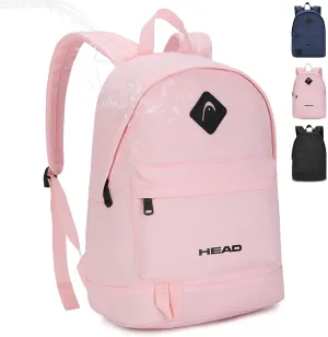 HEAD Waterproof Travel Backpack for Women & Men, Small Lightweight Backpacks for Sport/Gym/Fitness/Work/Daily, Casual Daypack Backpack for 15.6 inch Laptop