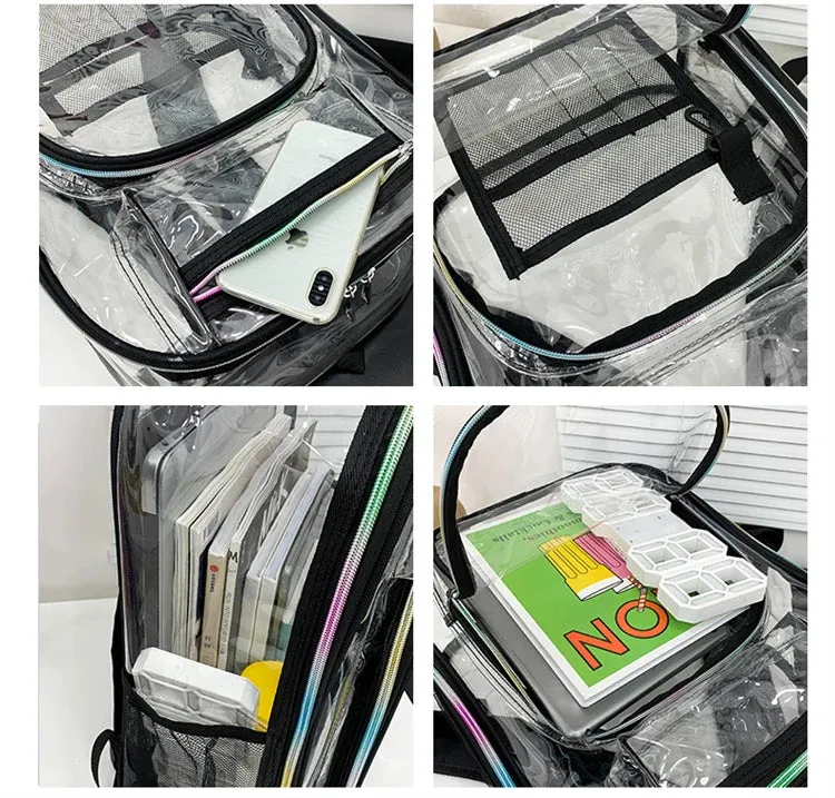 Heavy Duty Large Clear Backpack