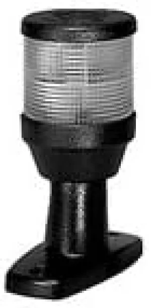 Hella 995002001 '2010 Series' White 12V DC 2 NM All-Round Anchor Light with 4" Black Fixed Mount Base