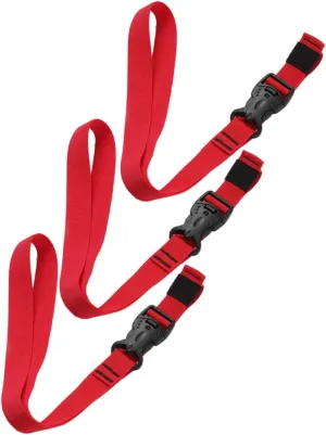 Hemoton 6pcs Nylon Tie Down Straps Buckle Practical Lashing Belt for Cargo and Luggage Easy to Use Lightweight and Portable for Outdoor Storage and Transport