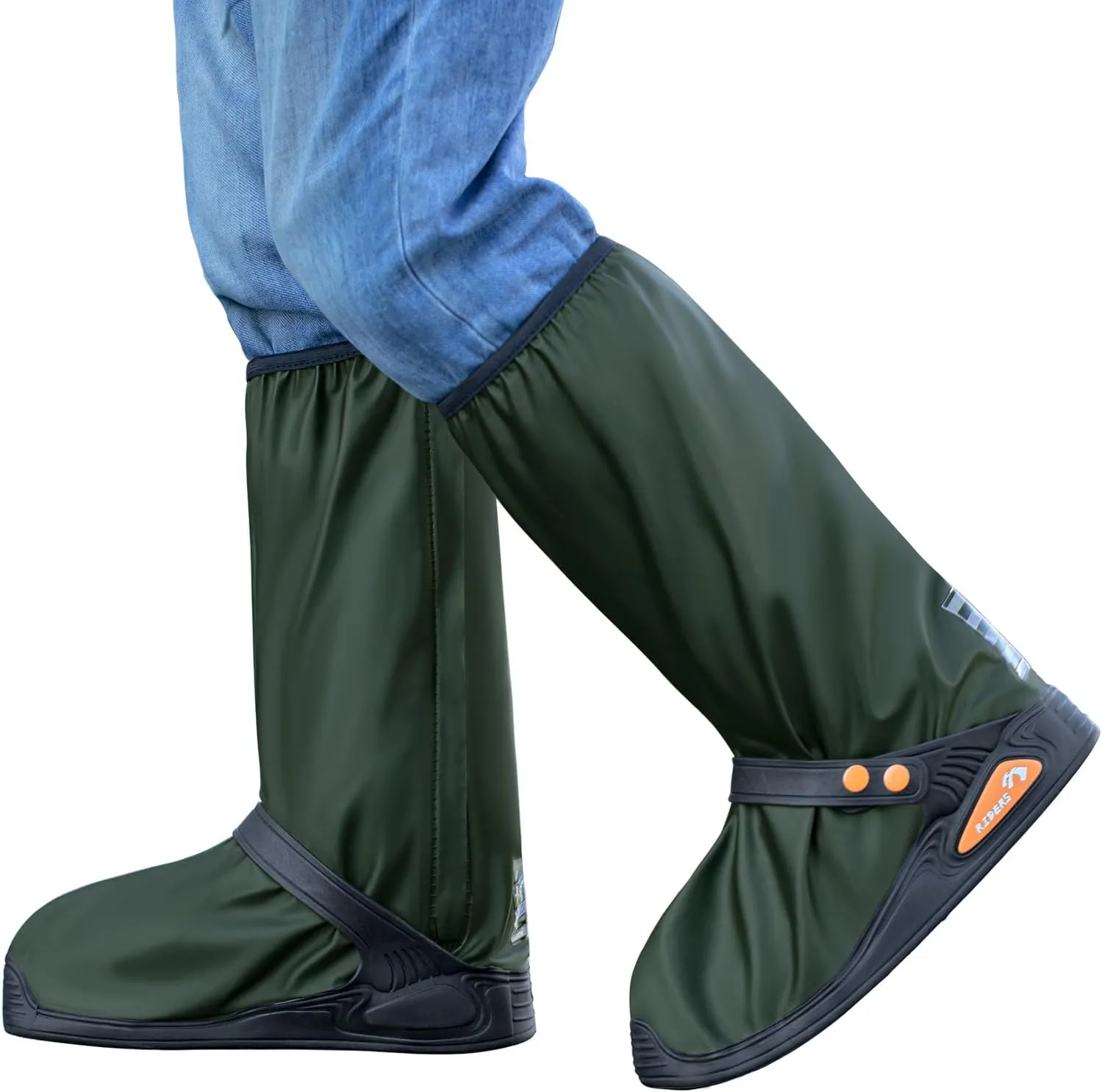 High Cylinder Rain Boots Waterproof Anti-Snow Shoe Covers Reusable Rain Boots Protective Gear for Men and Women Galoshes