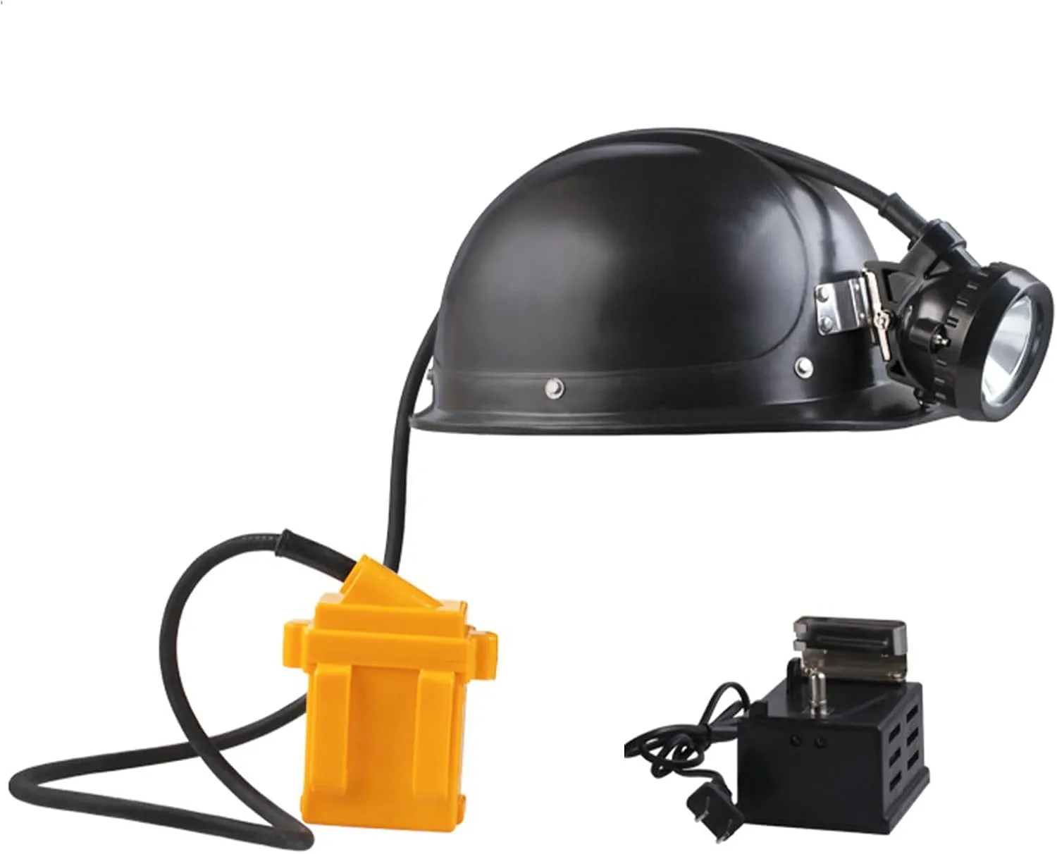 High Power LED Head Mounted Mining Lamp, 6000Mah Rechargeable Waterproof White Light Headlamp Suitable for Field Camping Night Maintenance and Mine Operation