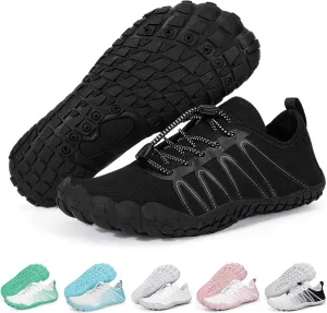 Hike Barefoot Water Shoes for Women Men Footwear, Quick Dry Wide Toe Box Pro Beach Swim Athletic Sports Shoes, Non-Slip Lightweight Aqua Shoe for Pool Hiking Walking Kayaking Diving Surfing