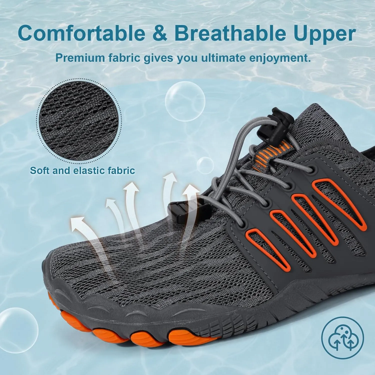 Hike Barefoot Water Shoes for Women Men Footwear, Quick Dry Wide Toe Box Pro Beach Swim Athletic Sports Shoes, Non-Slip Lightweight Aqua Shoe for Pool Hiking Walking Kayaking Diving Surfing