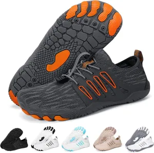 Hike Barefoot Water Shoes for Women Men Footwear, Quick Dry Wide Toe Box Pro Beach Swim Athletic Sports Shoes, Non-Slip Lightweight Aqua Shoe for Pool Hiking Walking Kayaking Diving Surfing