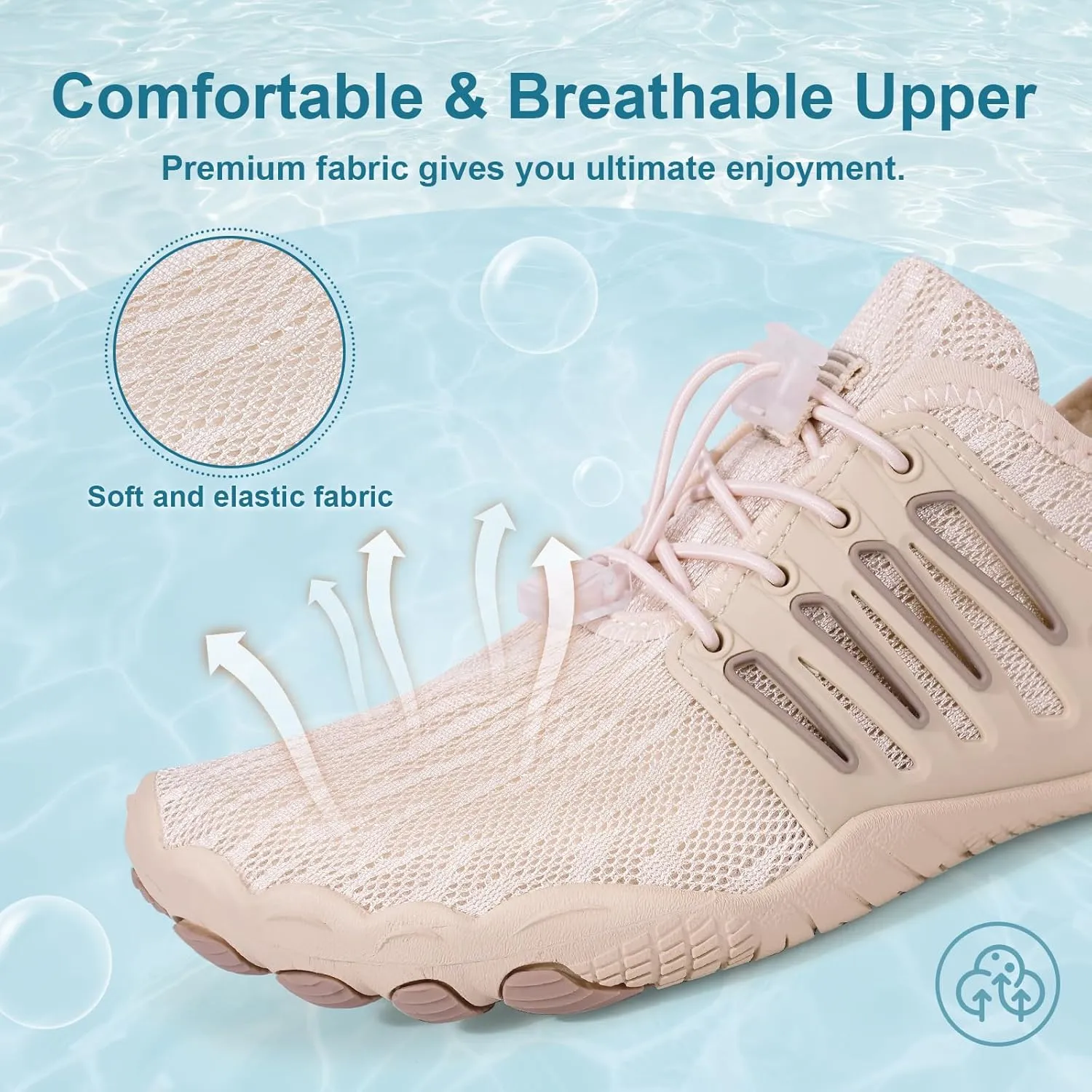 Hike Barefoot Water Shoes for Women Men Footwear, Quick Dry Wide Toe Box Pro Beach Swim Athletic Sports Shoes, Non-Slip Lightweight Aqua Shoe for Pool Hiking Walking Kayaking Diving Surfing