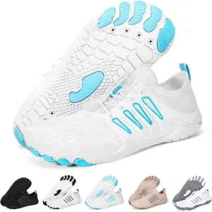 Hike Barefoot Water Shoes for Women Men Footwear, Quick Dry Wide Toe Box Pro Beach Swim Athletic Sports Shoes, Non-Slip Lightweight Aqua Shoe for Pool Hiking Walking Kayaking Diving Surfing