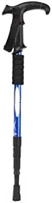 Hiking Alpenstock Walking Poles Outdoor Folding Adjustable Trekking Poles Telescopic Walking Sticks Anti Shock Hiking Stick