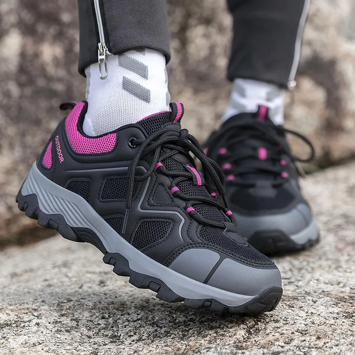 Hiking Shoes Mens Waterproof Mountain Trekking Shoes Women Breathable Walking Shoes Outdoor Sports Winter Boots