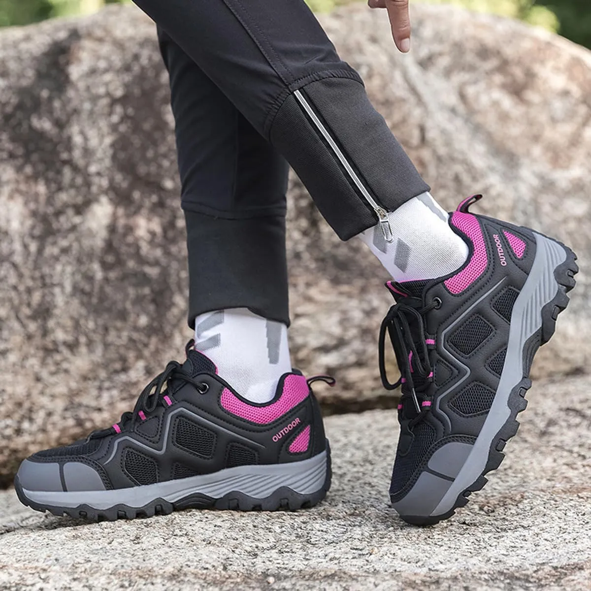 Hiking Shoes Mens Waterproof Mountain Trekking Shoes Women Breathable Walking Shoes Outdoor Sports Winter Boots