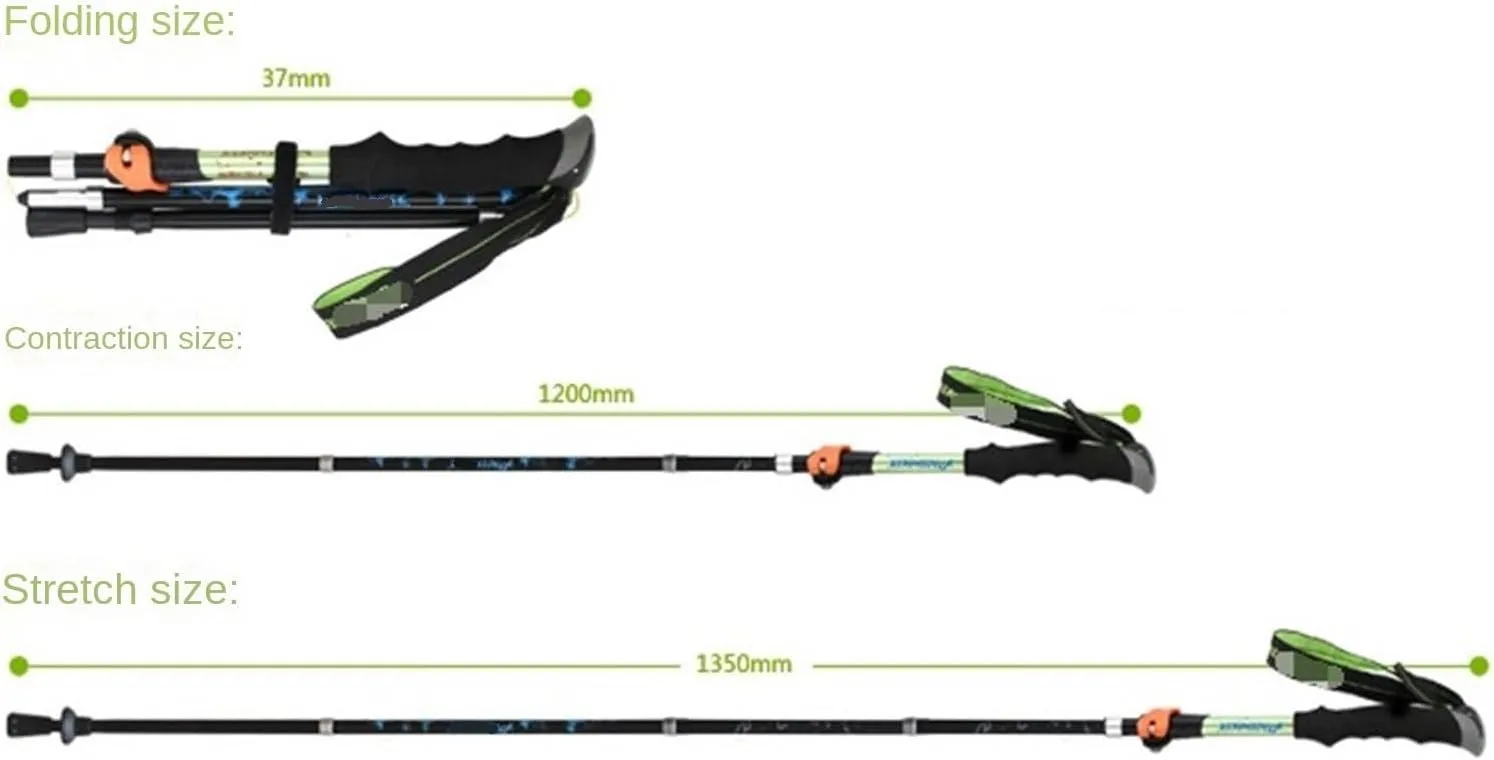 Hiking Trekking Poles Aluminum Alloy Trekking Poles Telescopic Walking Sticks Ultralight Hiking Poles for Backpacking Hiking Sticks for Trekking