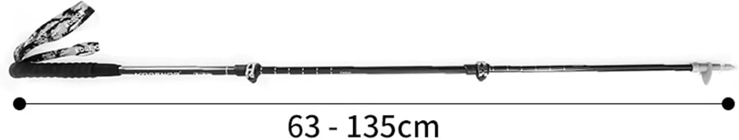 Hiking Trekking Poles Carbon Fiber Trekking Poles Telescopic Walking Sticks with EVA Grips Ultralight for Backpacking Hiking Sticks for Trekking(Blue)
