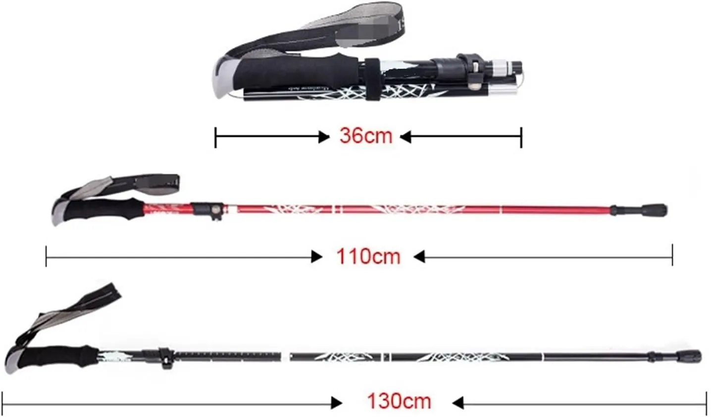 Hiking Trekking Poles Trekking Poles Telescopic Walking Sticks Ultralight Hiking Poles for Backpacking Hiking Sticks for Trekking(Blue)