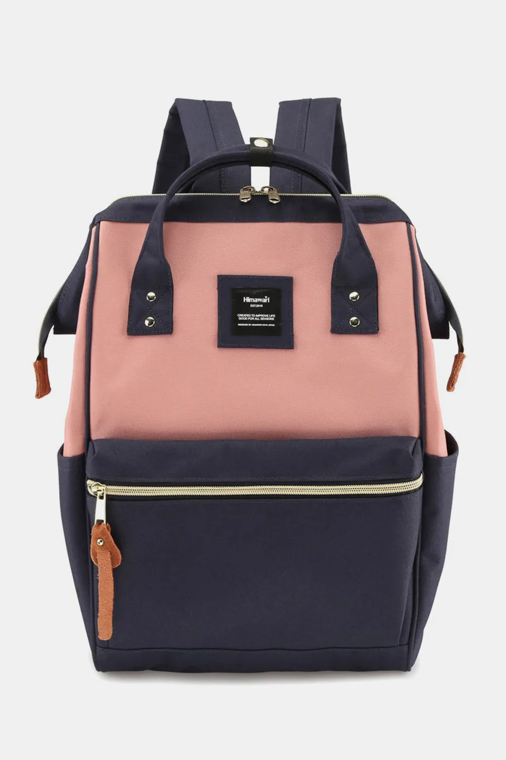 Himawari Waterproof Canvas Backpack with Padded Laptop Compartment