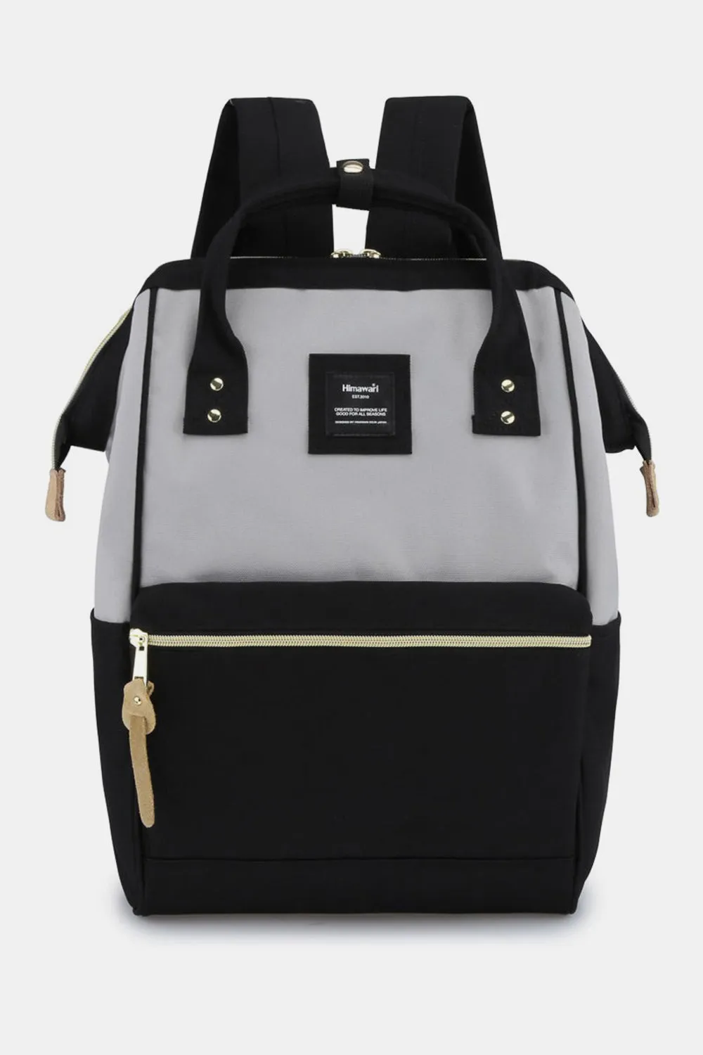 Himawari Waterproof Canvas Backpack with Padded Laptop Compartment