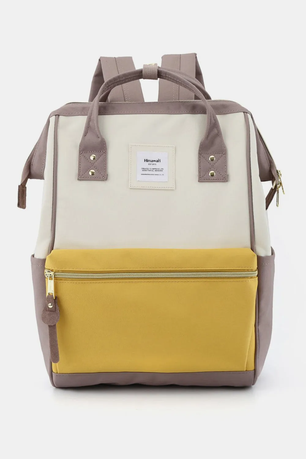 Himawari Waterproof Canvas Backpack with Padded Laptop Compartment