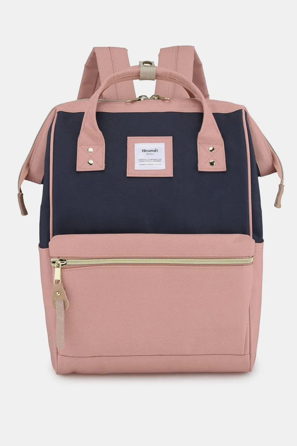 Himawari Waterproof Canvas Backpack with Padded Laptop Compartment