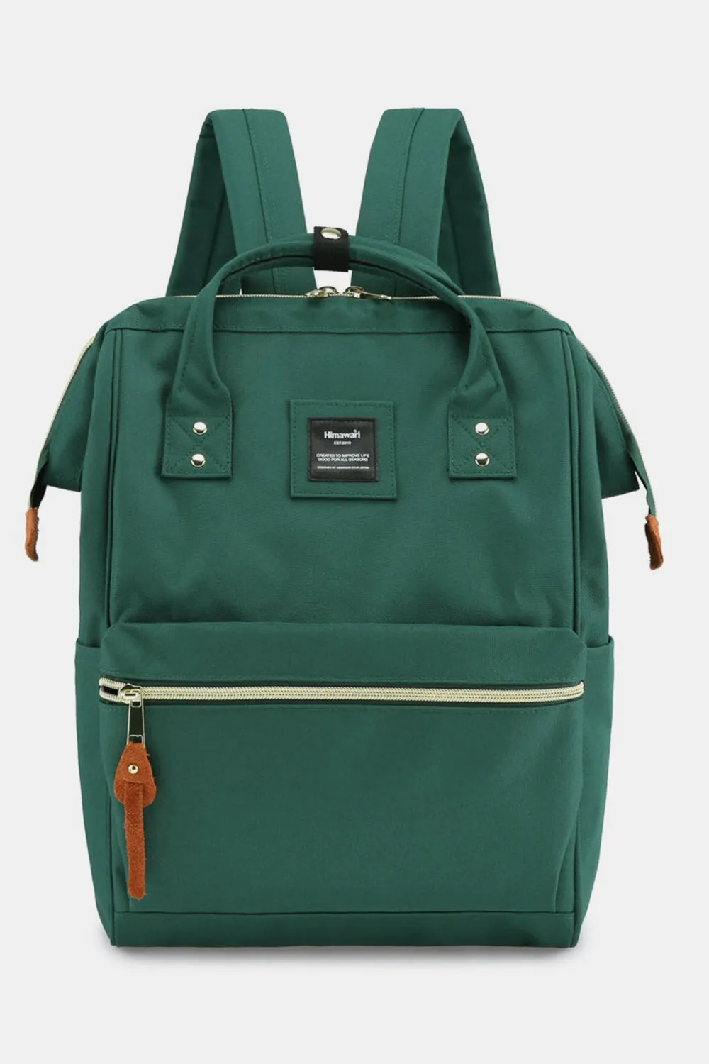 Himawari Waterproof Canvas Backpack with Padded Laptop Compartment