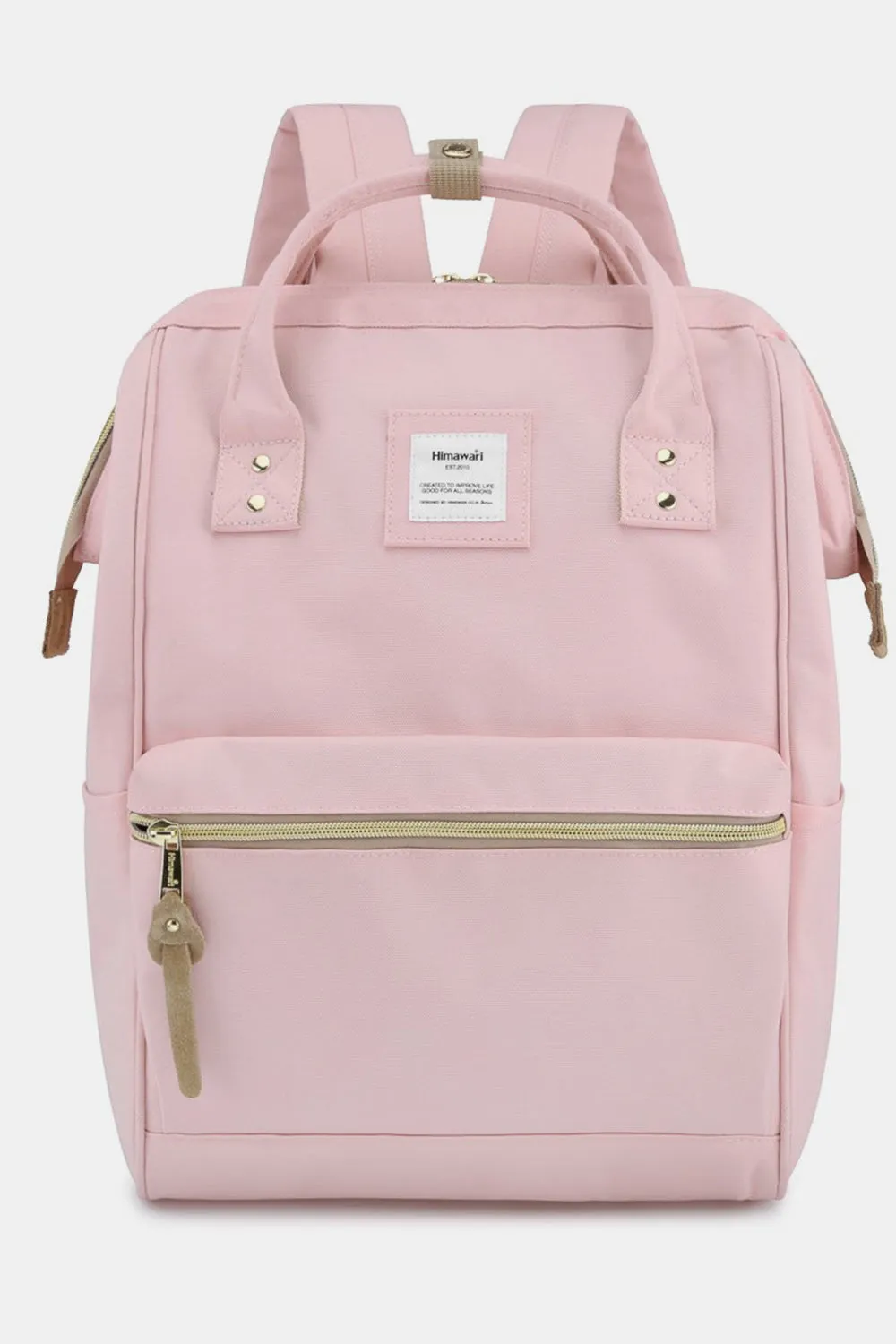 Himawari Waterproof Canvas Backpack with Padded Laptop Compartment