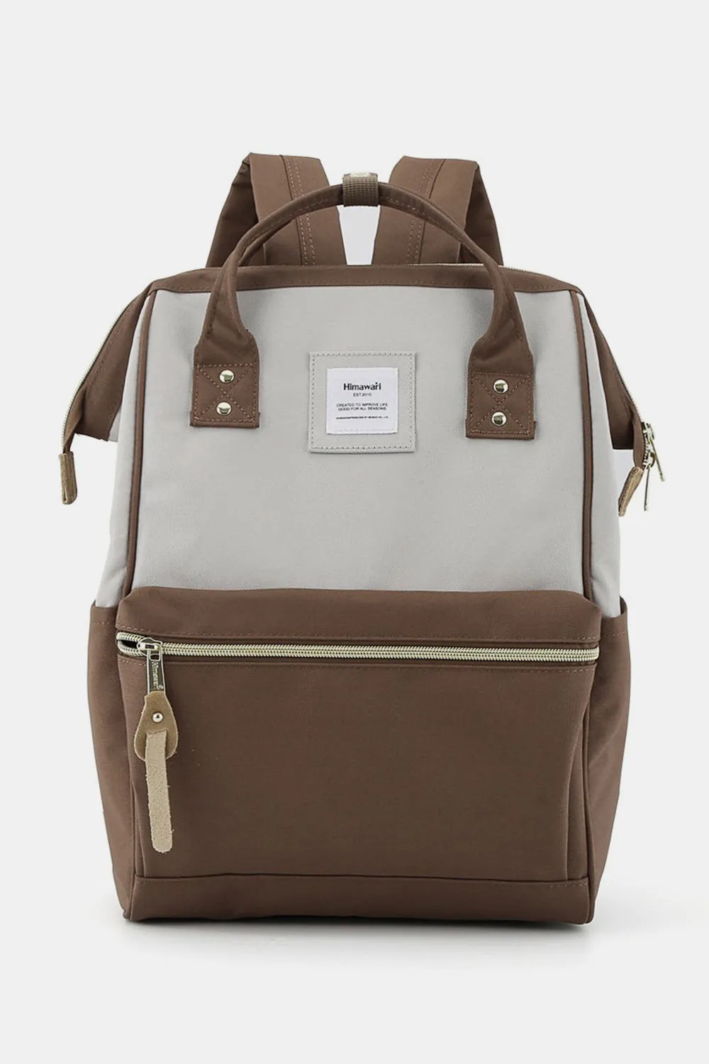 Himawari Waterproof Canvas Backpack with Padded Laptop Compartment