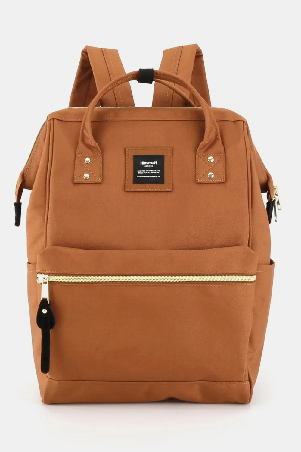 Himawari Waterproof Canvas Backpack with Padded Laptop Compartment