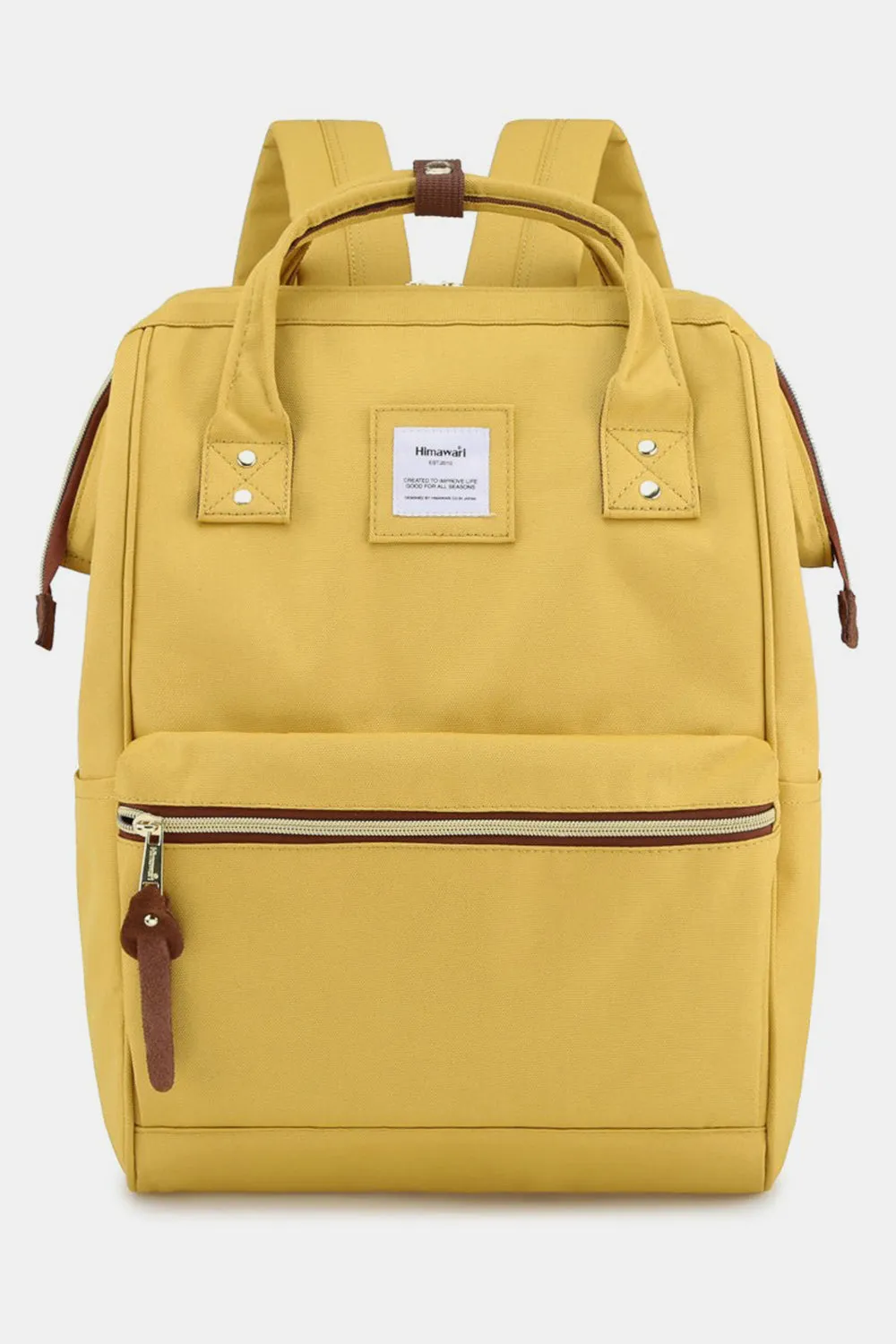 Himawari Waterproof Canvas Backpack with Padded Laptop Compartment