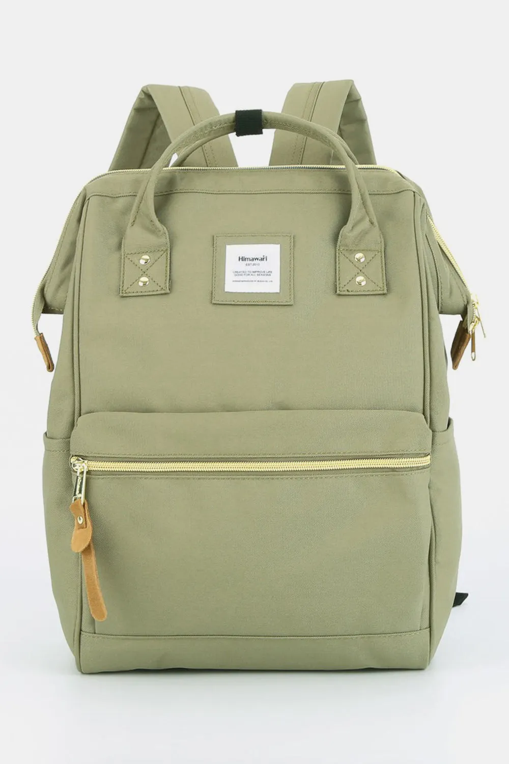 Himawari Waterproof Canvas Backpack with Padded Laptop Compartment