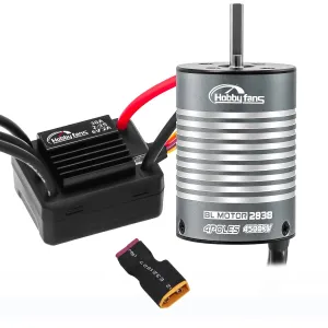 Hobby Fans Brushless 2838 4500KV Motor & 30A Waterproof ESC for Traxxas E-REVO Losi JRX2 H16BM H16DR Redcat Volcano 16 Arrma Typhon Grom Mojave Grom 144001 16890A 1/14 1/16 RC Car