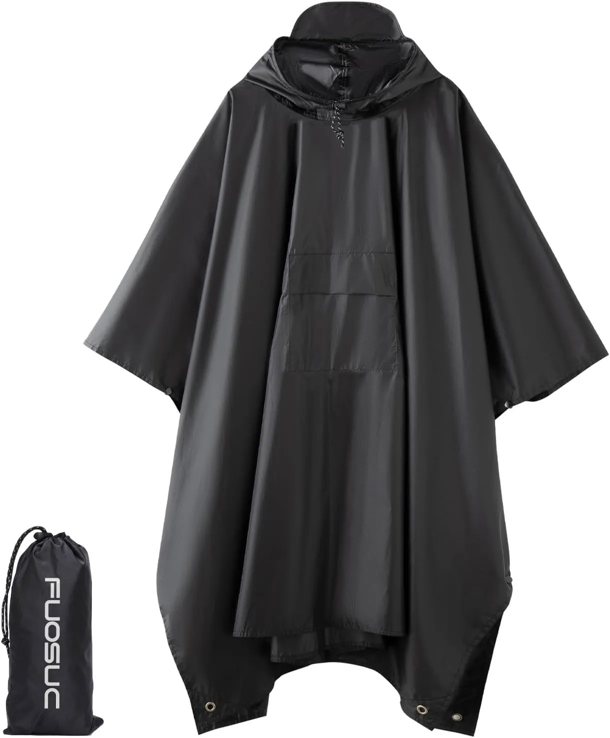 hooded waterproof raincoat, outdoor hiking, unisex, camping mat and small tent multifunctional