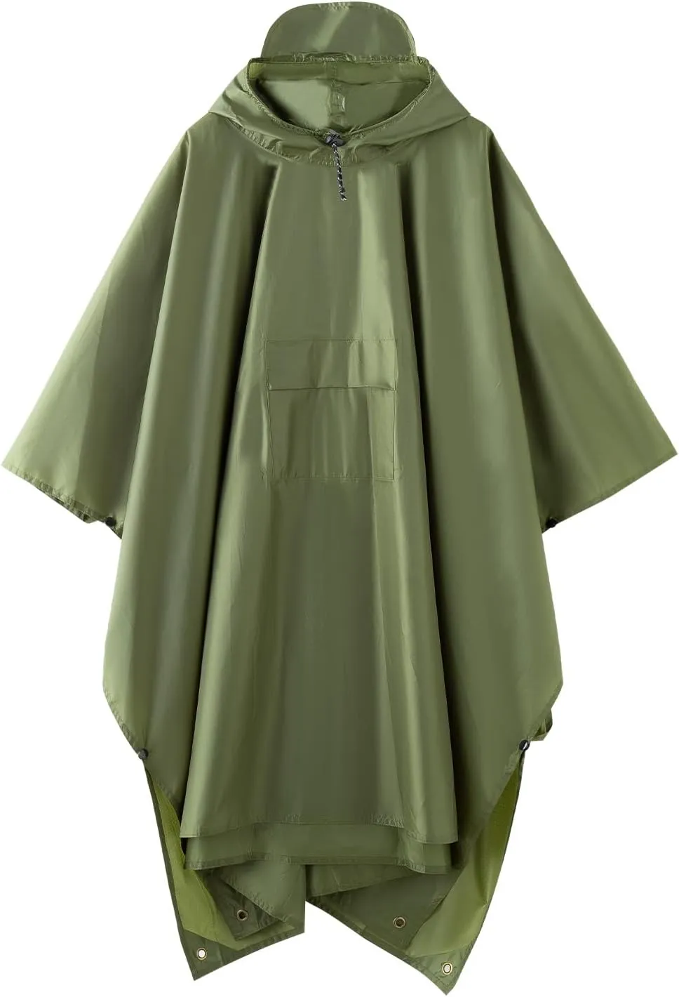 hooded waterproof raincoat, outdoor hiking, unisex, camping mat and small tent multifunctional