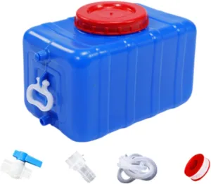 Horizontal Water Tank Water Reservoir Leakproof Drink Container Storage Barrel for Travel Backpacking Hiking Survival Outdoor, 25L