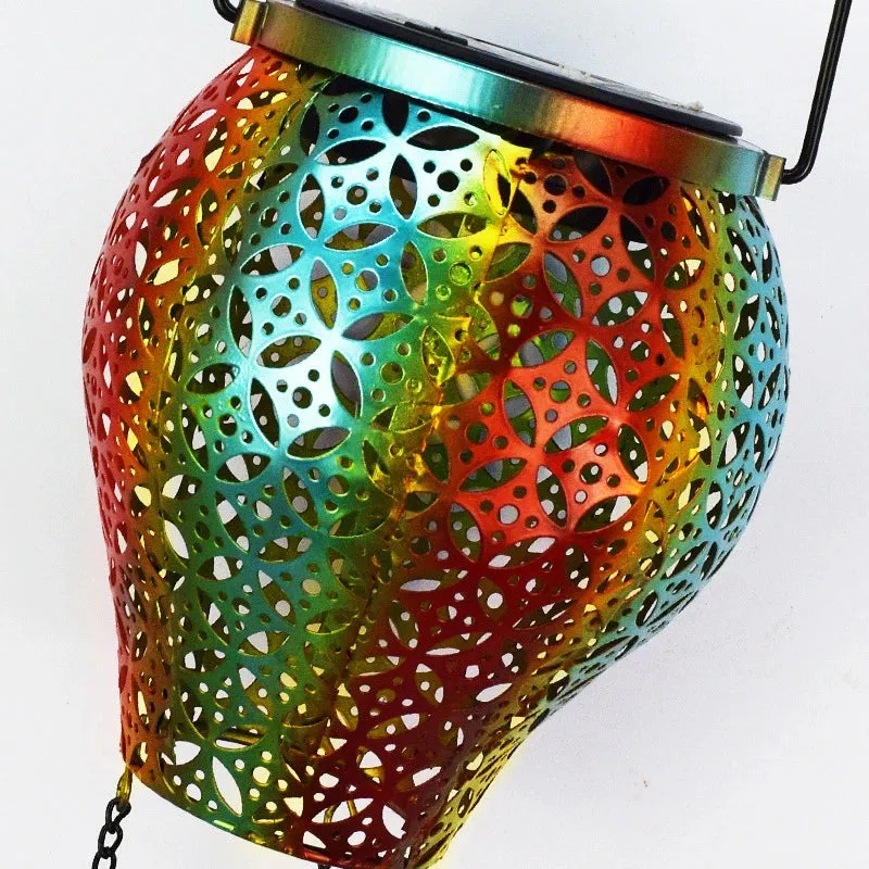 Hot Air Balloon Solar Lantern Lamp Outdoor Waterproof Metal Hanging Solar Lights LED Garden Yard Patio Decor Solar Power Light