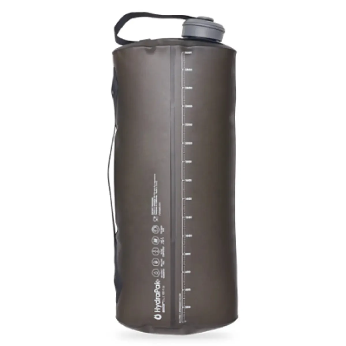 Hydrapak Seeker 2L Collapsible Bottle - Mammoth Grey