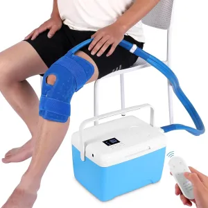 Ice Machine for Knee After Surgery | Power-Saving Mode & Wireless Remote Control & Adjustable Timer & LED Screen, Joint Ankle Elbow Replacement Cold Therapy Compression Pad
