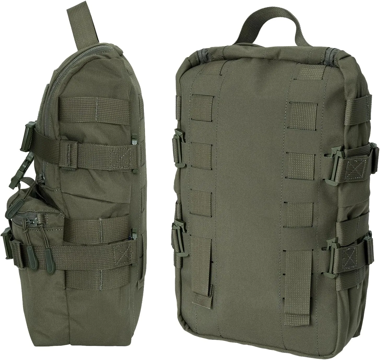 IDOGEAR SPORTS Tactical MOLLE Hydration Pack for 2L Water Bladder Reservoir Bag for Plate Carrier Outdoor Airsoft Paintball