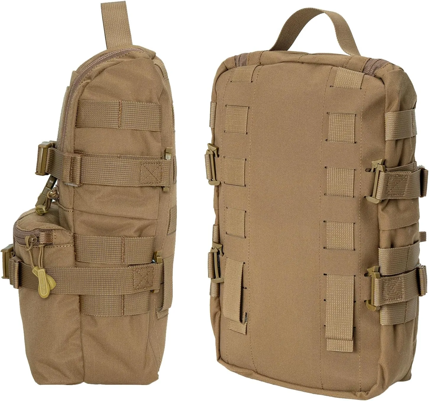 IDOGEAR SPORTS Tactical MOLLE Hydration Pack for 2L Water Bladder Reservoir Bag for Plate Carrier Outdoor Airsoft Paintball