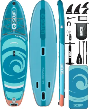 Inflatable Paddle Boards, Stand Up Paddle Board for Adults Youth of All-Round, 10'6'' x 33'' Extra Wide & No-Slip Sup for Yoga Fishing