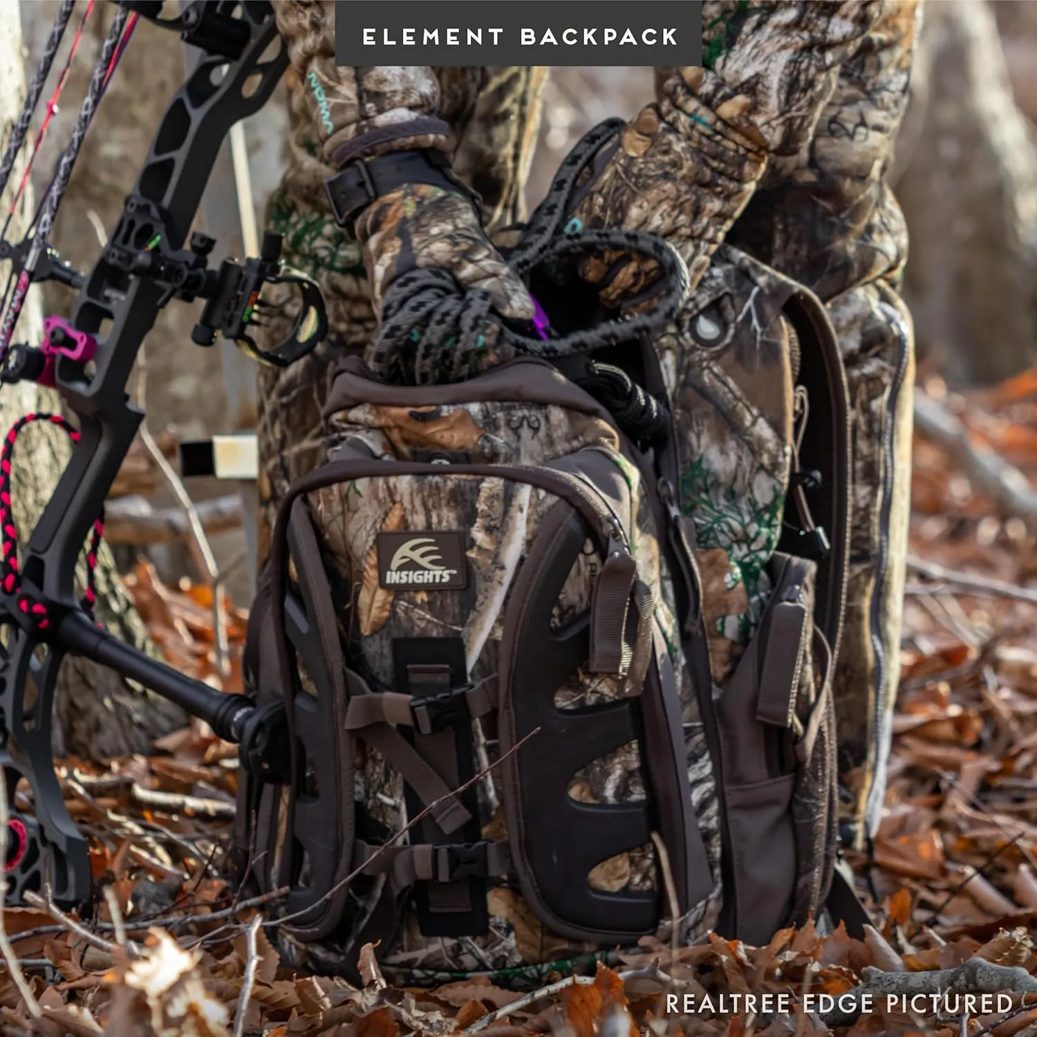 Insights Hunting by frogg toggs- The Element, Heavy Duty 1,831 Cubic Inch Hiking Fishing Camping Hunting Backpack