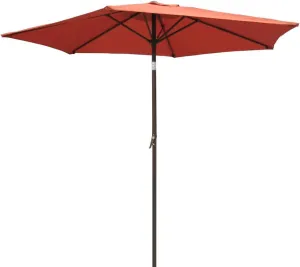 International Caravan Furniture Piece Outdoor 8 Foot Aluminum Umbrella