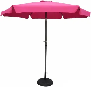International Caravan Furniture Piece Outdoor 9 Foot Aluminum Umbrella With Flaps