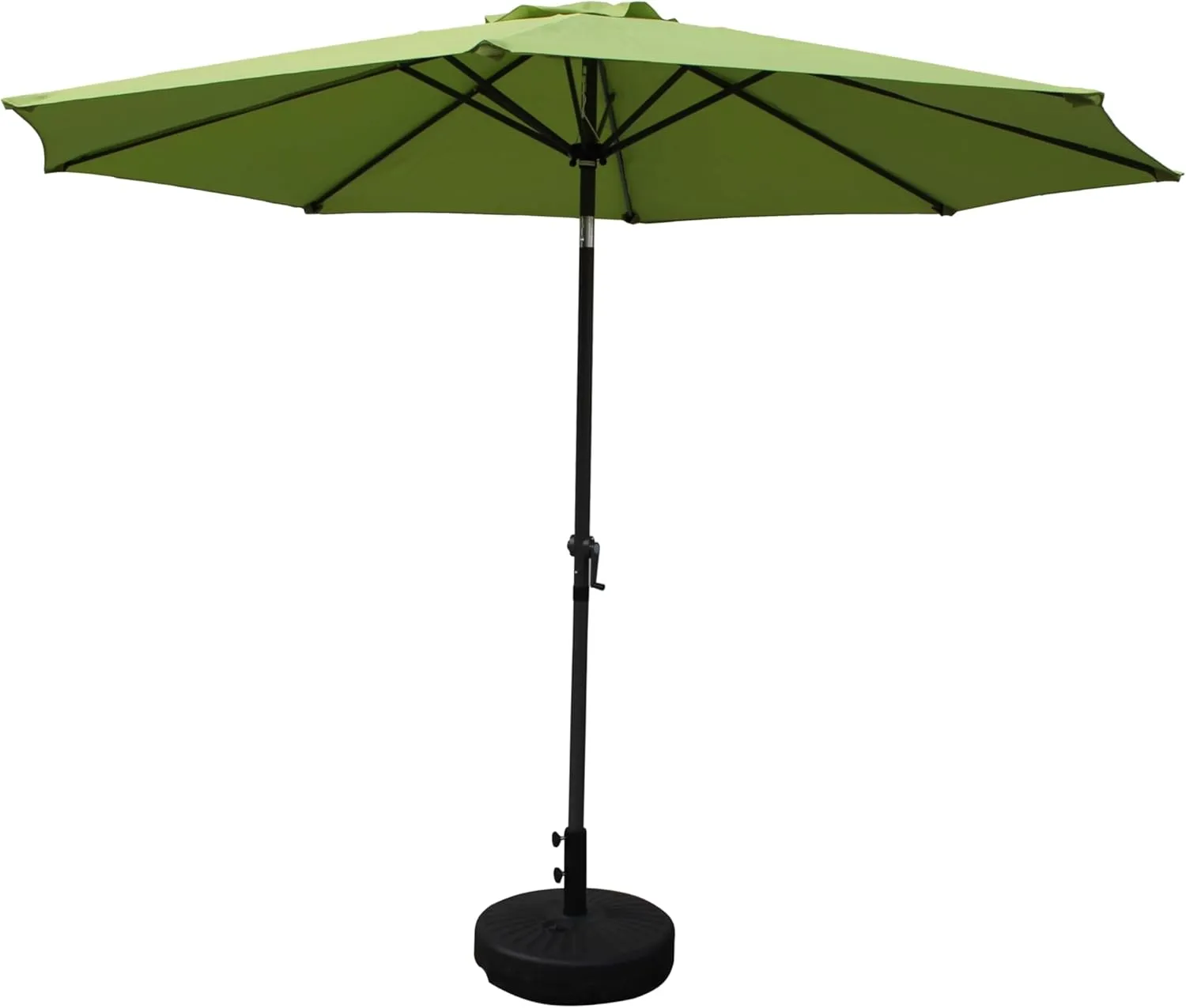 International Caravan St. Kitts 10-foot Aluminum Patio Market Umbrella Grass Green