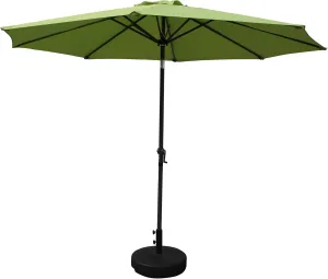 International Caravan St. Kitts 10-foot Aluminum Patio Market Umbrella Grass Green