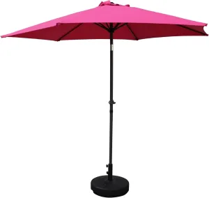 International Caravan St. Kitts 9-foot Aluminum Patio Market Umbrella Bery Berry