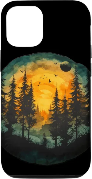 iPhone 13 Wildlife Trees Outdoors Nature Forest Sunset Trekking Hiking Case